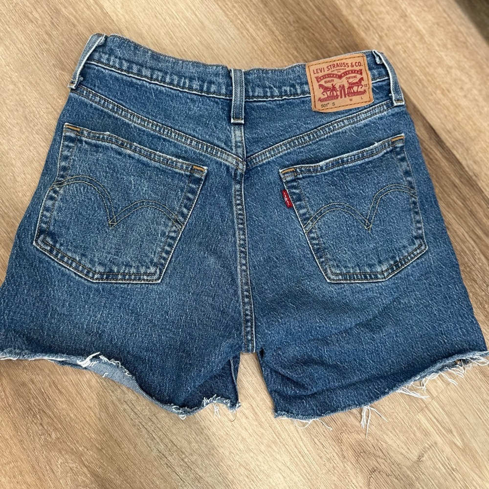 Levi's 501 Blue Cutoff shorts